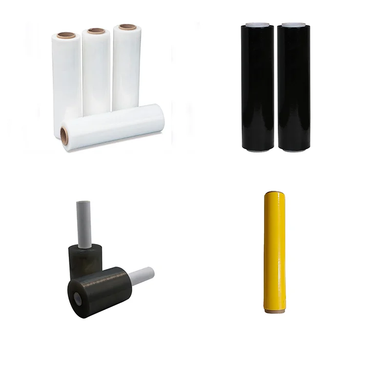 Free Sample Transparent White Ldpe 500Mm 450Mm 15 Micron 17 Micron 18 Inch 17Mic Jumbo Roll Pe Film Stretch