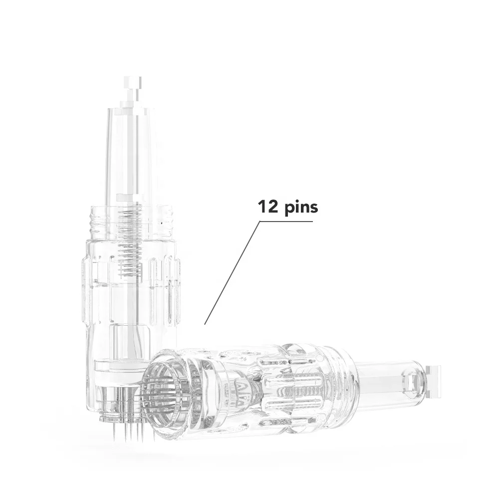 OstarBeauty Customized Derma Pen Screw Needles and Nano Cartridge 1 3 7 9 12 24 36 42 Nano 3D 5D Pins Stainless Steel Tips