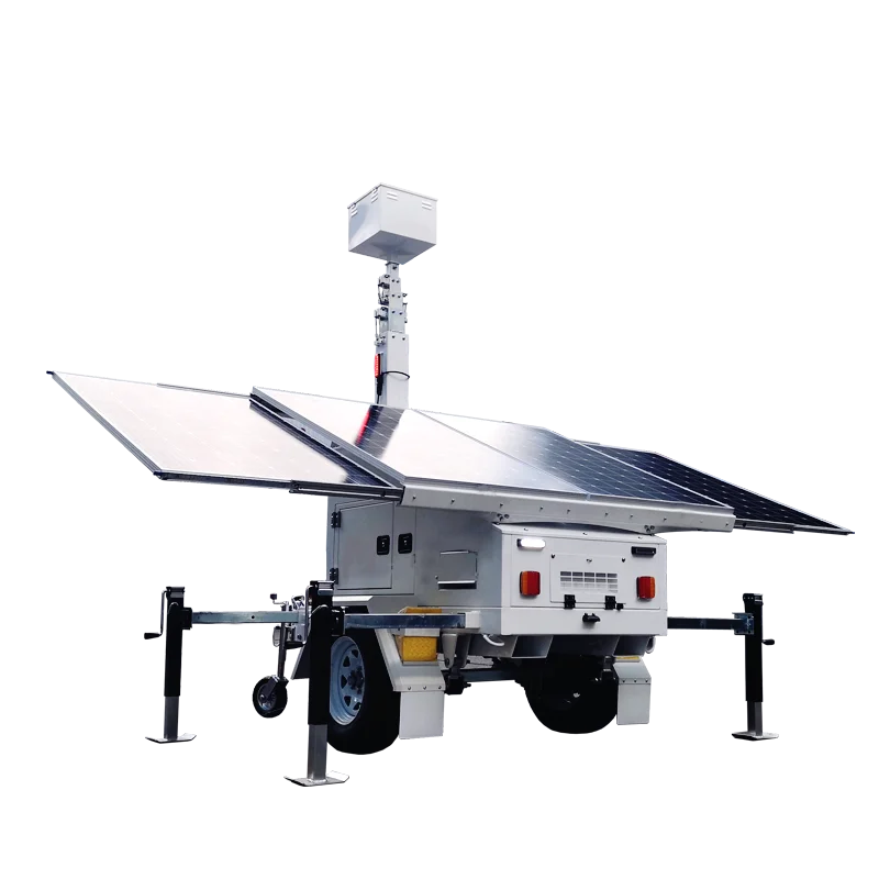 CCTV Camera mobile Solar Trailer