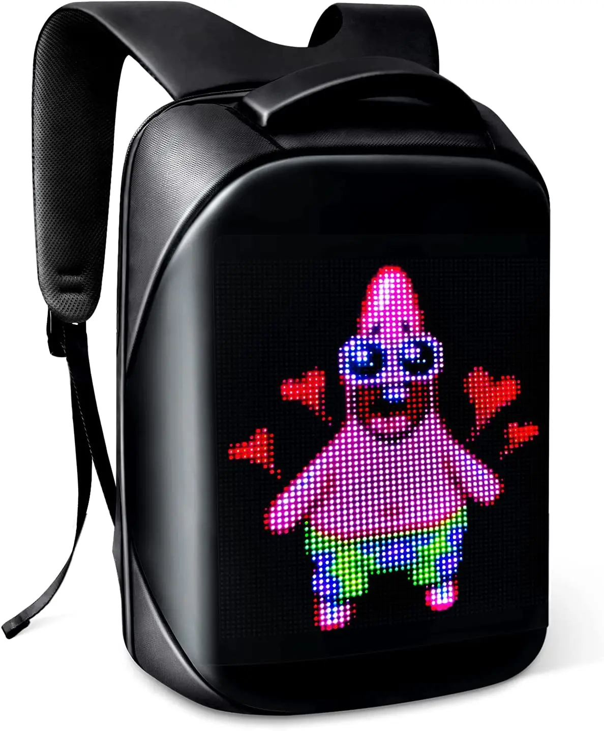 Newest Mobile Phone Control Smart LED Backpack Walking Advertising LED Backpack Custom DIY Dynamic LED Backpack