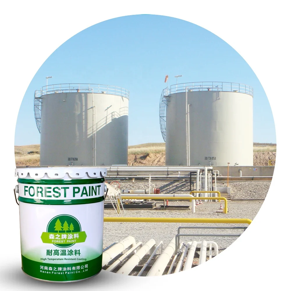 High quality anti heat paint heat resistant silver black paint for metal oil tank anticorrosion high temperature resistance