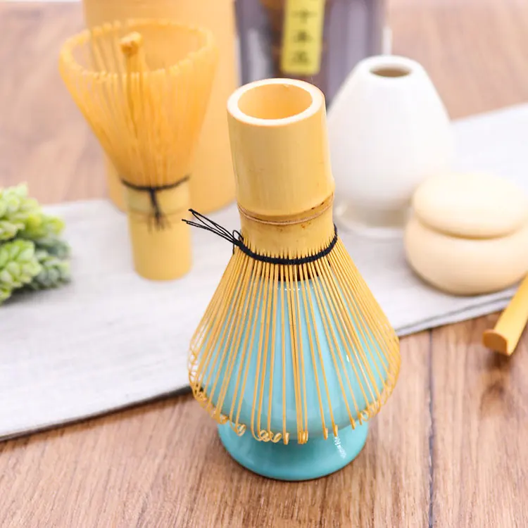 Hensin China Super 3 In1 Electric Children Toy Card Holder Purple Matcha Whisk Set With Paper Package