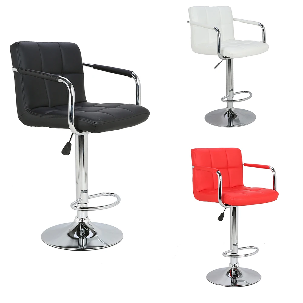 Adjustable Height Swivel Modern Bar Stool Wholesale Round Metal Bar Stool