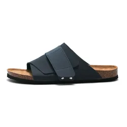 Most Popular Casual men suede upper cork sole sandals and slippers