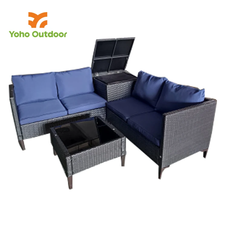 Modern High quality PE Rattan Garden Furniture Garden Furniture Outdoor 7pc Rattan Wicker Outdoor Sofa Set