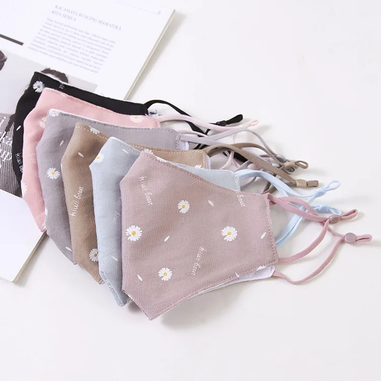 
Модная хлопковая маска PM 2,5 с петлей, многоразовая моющаяся Пылезащитная маска для зимы 