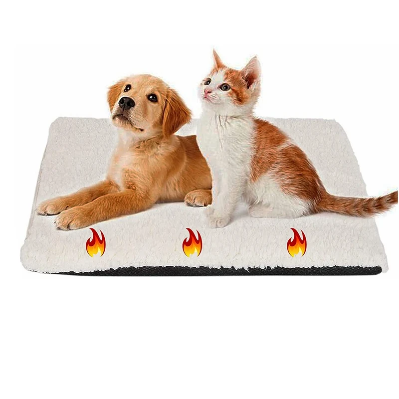 Easy to wash extra thick and soft non-slip self-warming blanket for cats and dogs