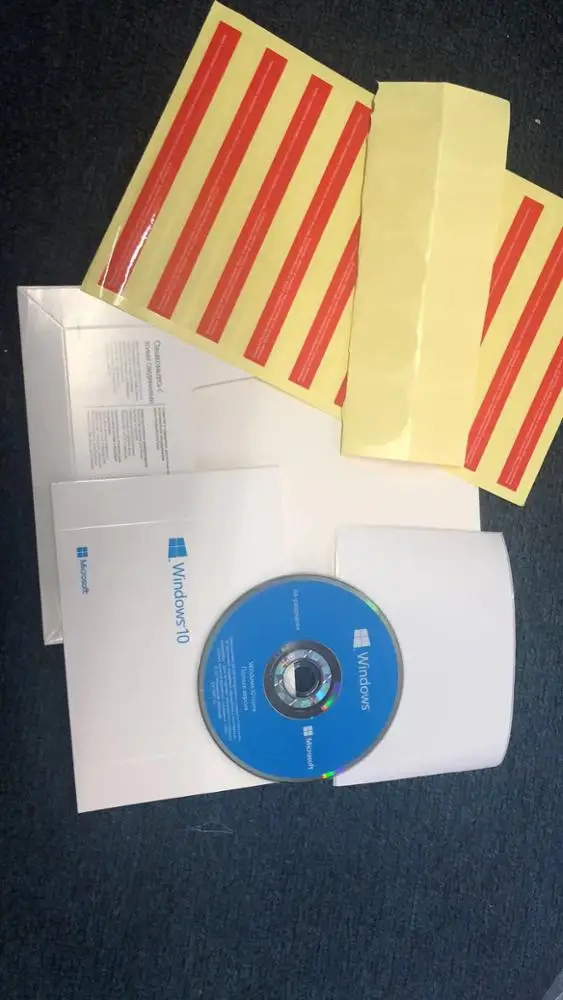 Original Russian Language FPP OEM  key Win 10 home oem russian dvd pack kw9-00132 Computer hardware software