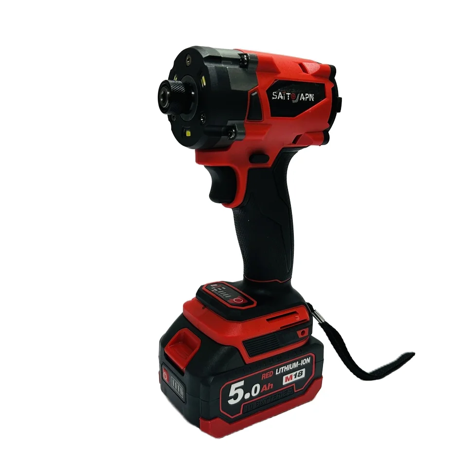 Heavy Duty Brushless Impact Wrench with LI-Ion Battery Truck Repair Professional Lithium Battery Wrench screwdriver