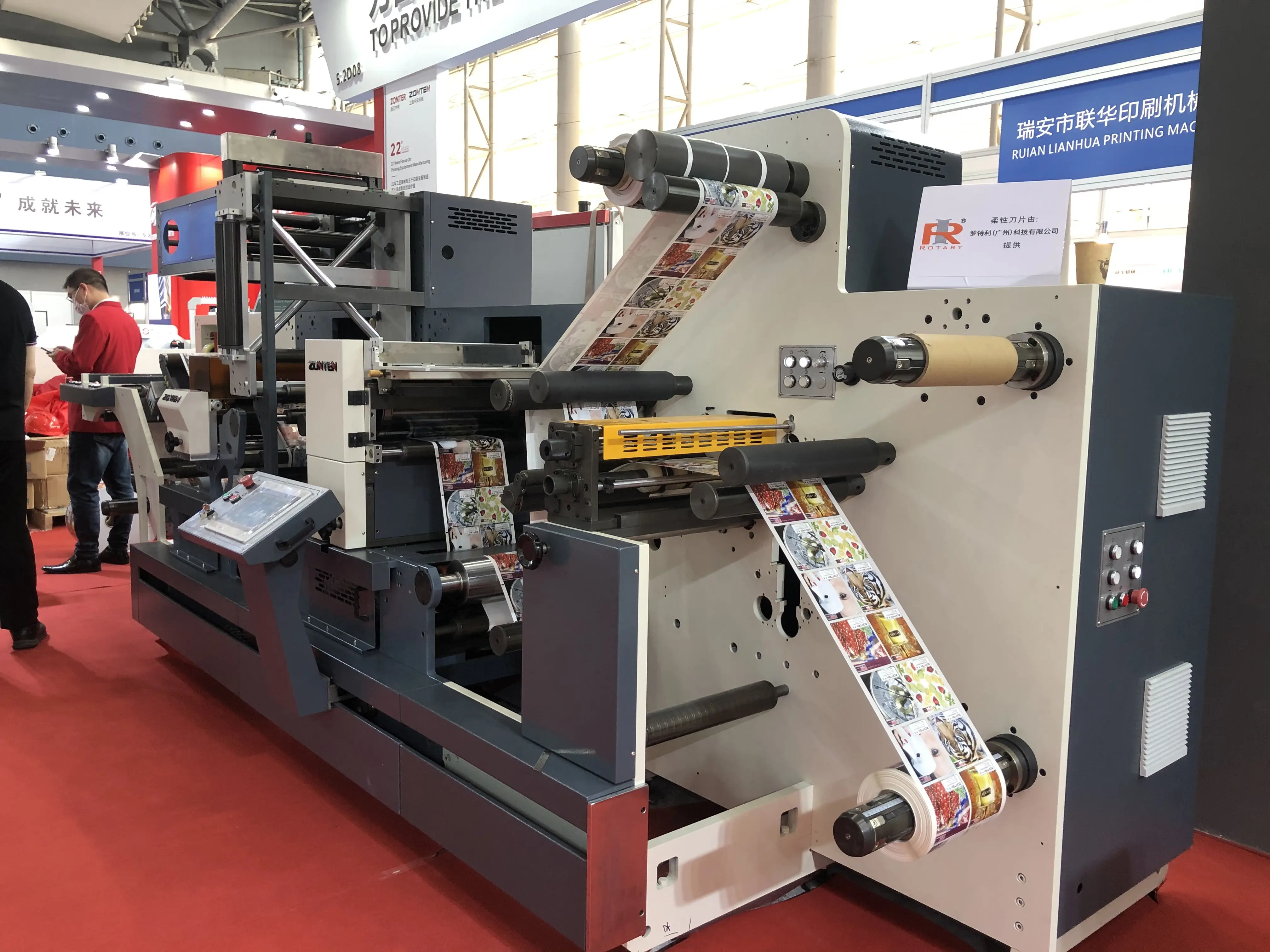 ZMQ high speed factory price label hot stamping foil semi rotary auto die cutting machine