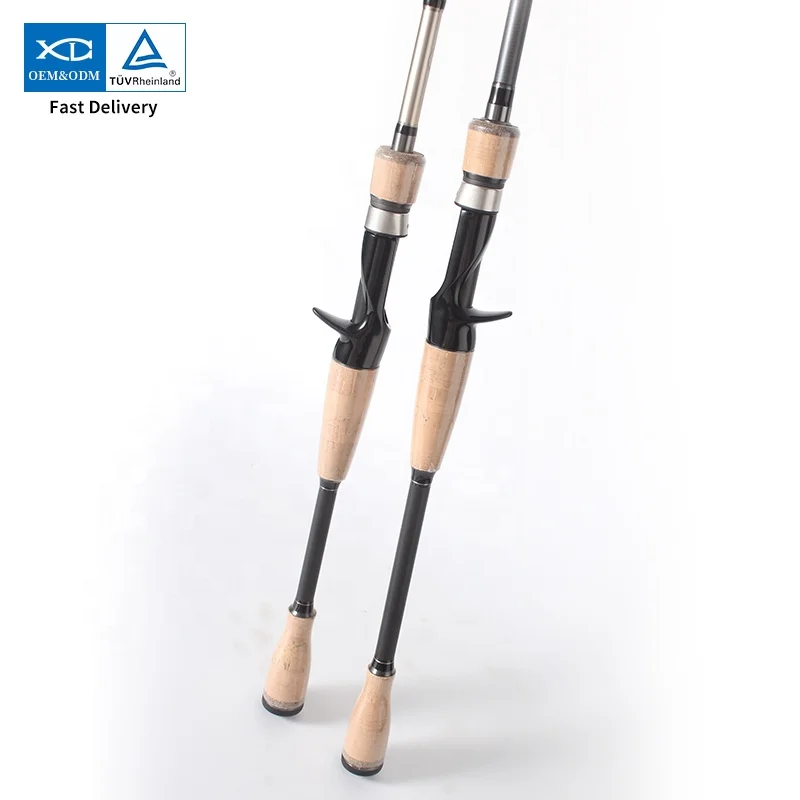 XDL New Design 2.1m 2.4m L ML MH  2 Sections cork Handle spinning feeder rod japan fuji reel seat bait casting rod