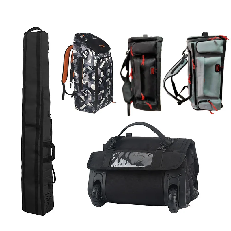 Premium Padded Ski Bag Ski Clothes Snow Gear Poles and Accessories Rolling Double SnowBoard Carry Bags for For Men Women