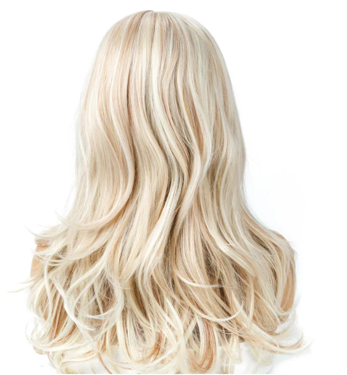 Amazon hot sell good quality cheap fashion brown lady medium long curly hair Virgin Brazilian Lace Wig Human Hair Straight