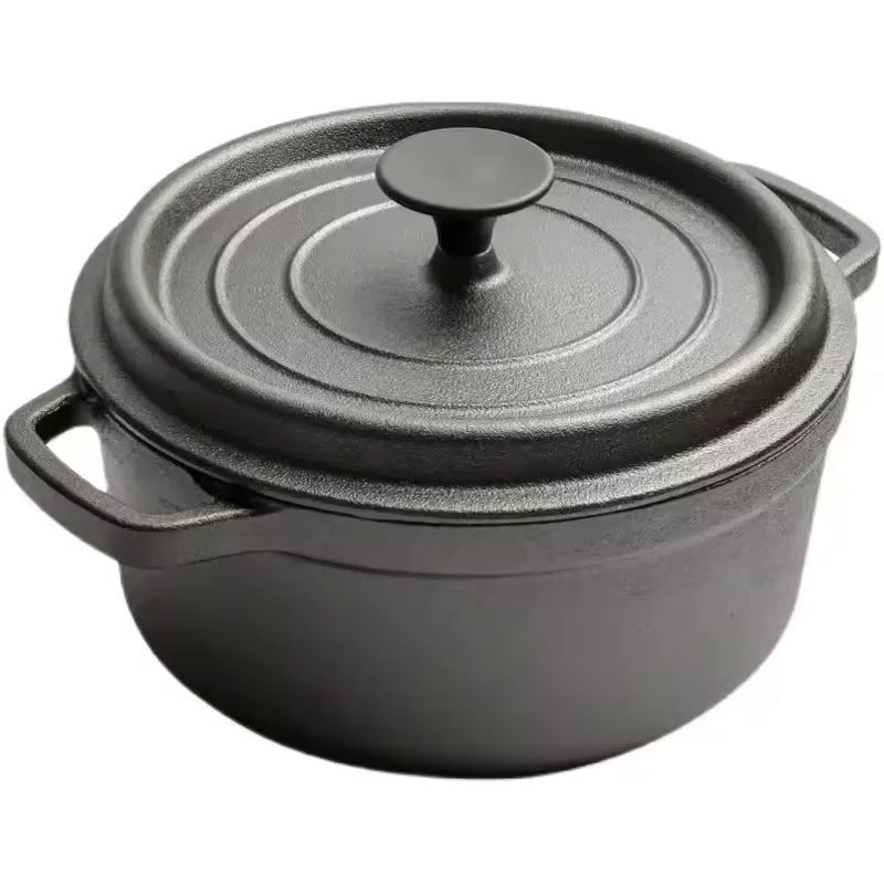 Classic 24Cm Enameled Cast Iron Cookware 9.5' Cast Iron Dutch Oven Cooking Cocotte Set for Dropshipping