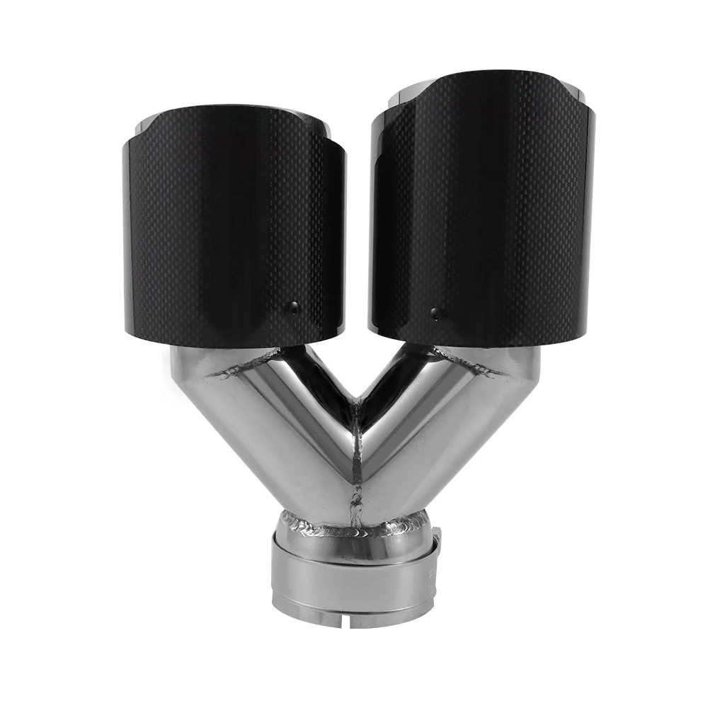 Automotive tailpipe general double Ak carbon fiber exhaust  tip cap muffler tip high temperature exhaust pipe muffler
