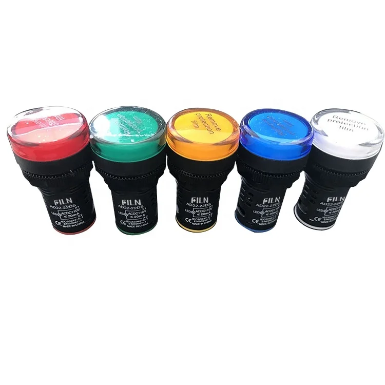 AD22-22DS 22mm LED indicator light lamp pilot lamp signal light red green yellow blue white