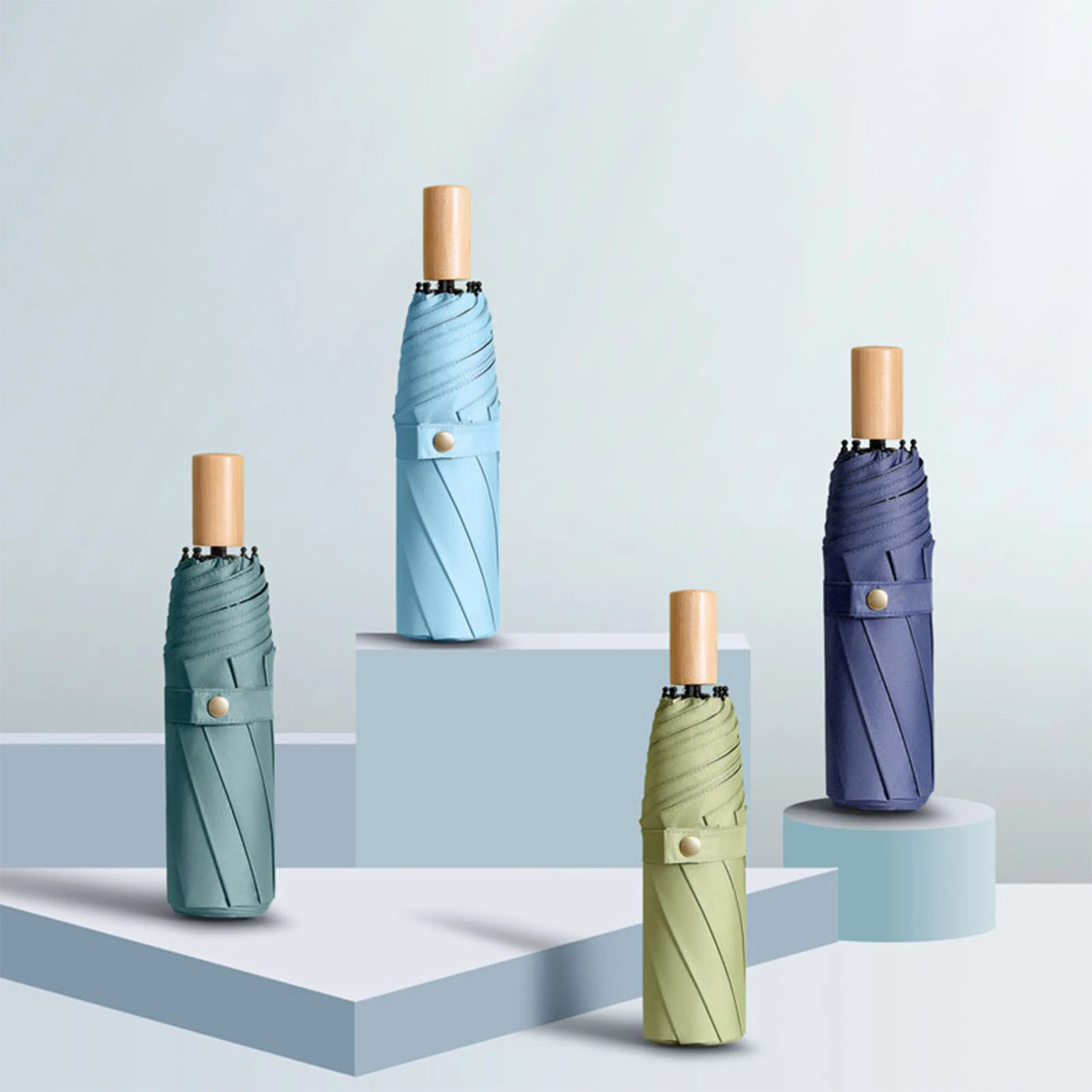 High quality Hot Selling custom 9,ribs auto open close foldable umbrellas with logo prints for travel/