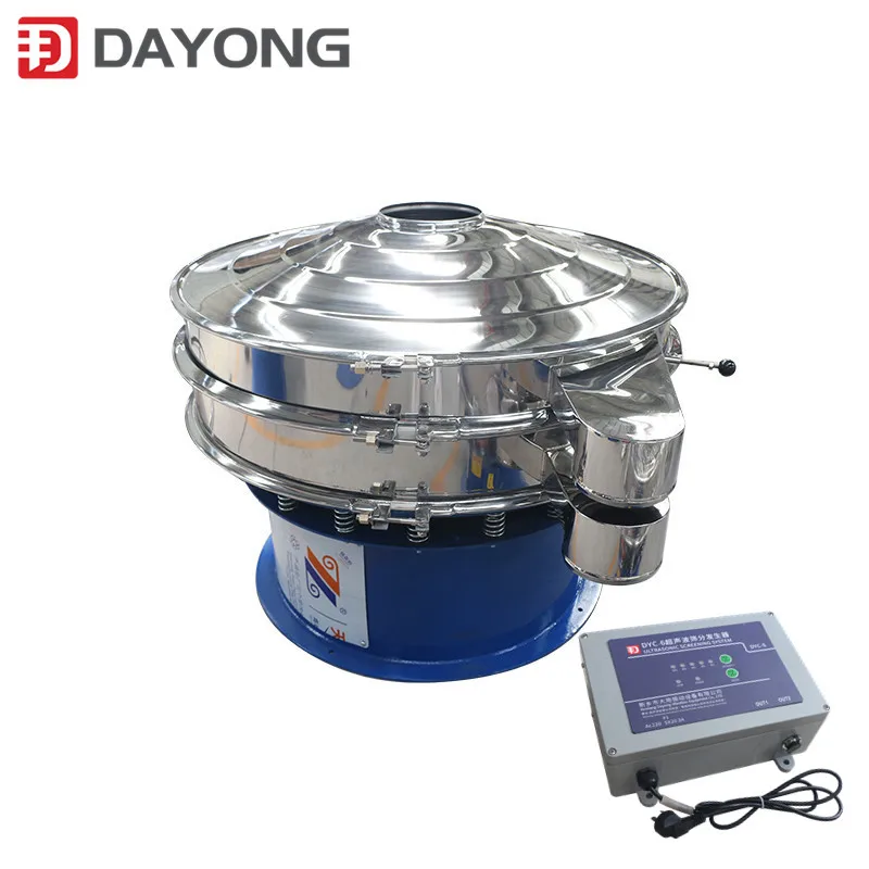 600mm 800mm Rubber Powder Seed Flour Mining Ultrasonic Vibrator Vibrating Sieve