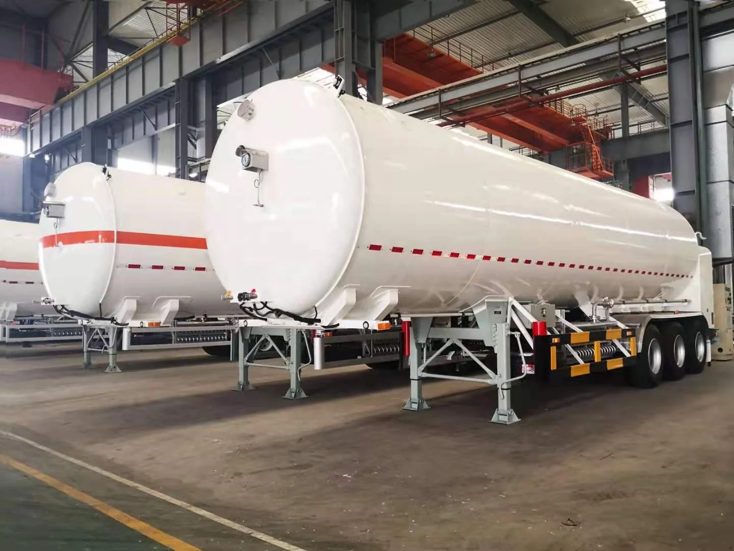 China plant 3 axle Liquid argon transport Tanker Semi Trailer Gas Generation Equipment truck trailer