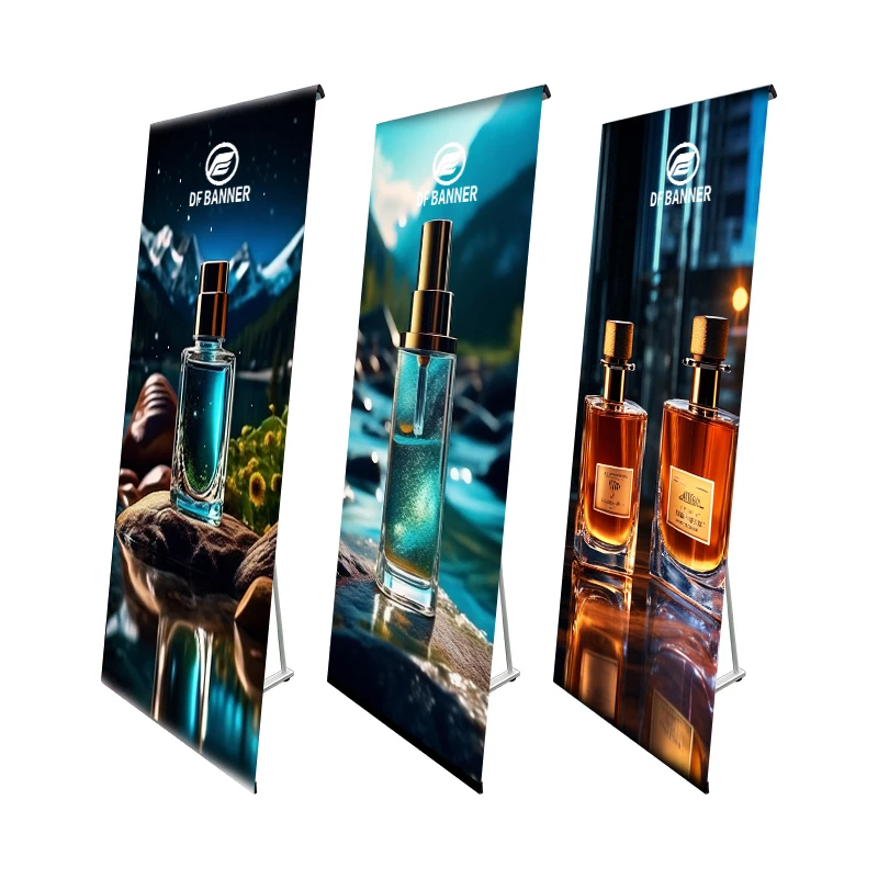 Customize L Frame Banner Stand Portable Aluminum L Stand with Adjustable Retractable L Stand for Advertising and Promotion