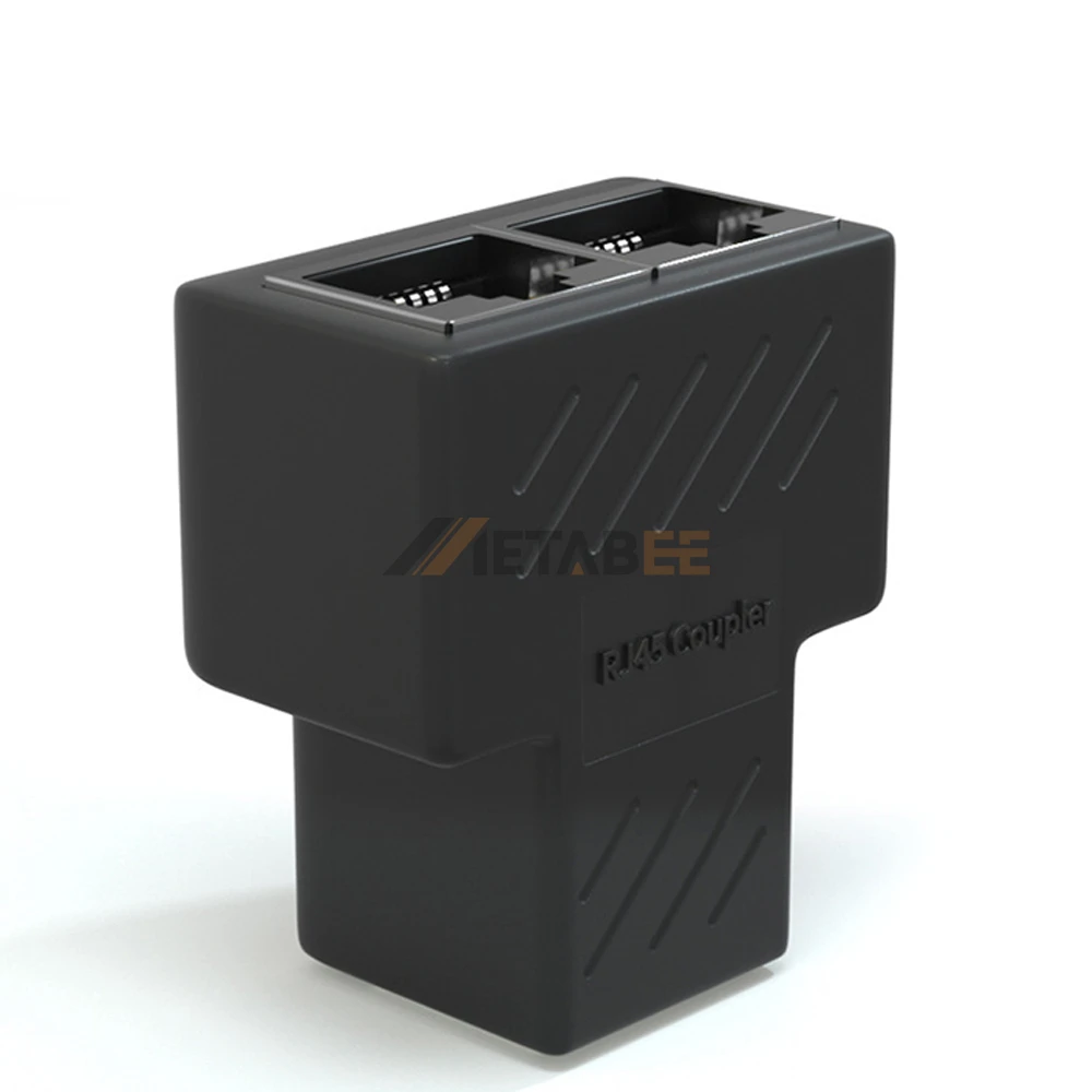 Cat6 Ethernet Network Splitter Female to Female Cable RJ45 Coupler Inline Keystone Extender Connector Adapter 1 to 2 8P8C DC