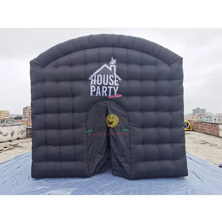 Black Inflatable Tent Tente Gonflable Outdoor Movable Nightclub  Portable Winter Inflatable Party Tent For Events