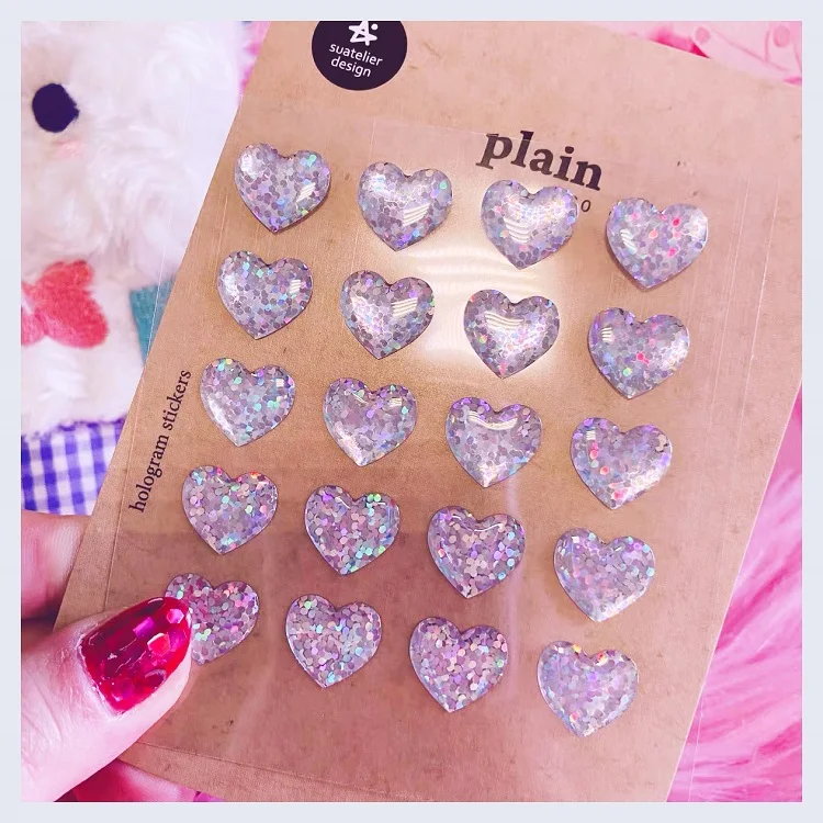 Eco-Friendly Custom Waterproof Clear hologram 3d Epoxy Resin Sticker sheet ,Custom PU Adhesive Sticker