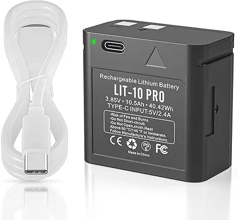 Replacement SPYPOINT LIT-10 PRO Battery for Hunting Camera  Cellular Trail Cameras 3.85v 10500mAh Rechargeable Lithium Batteries