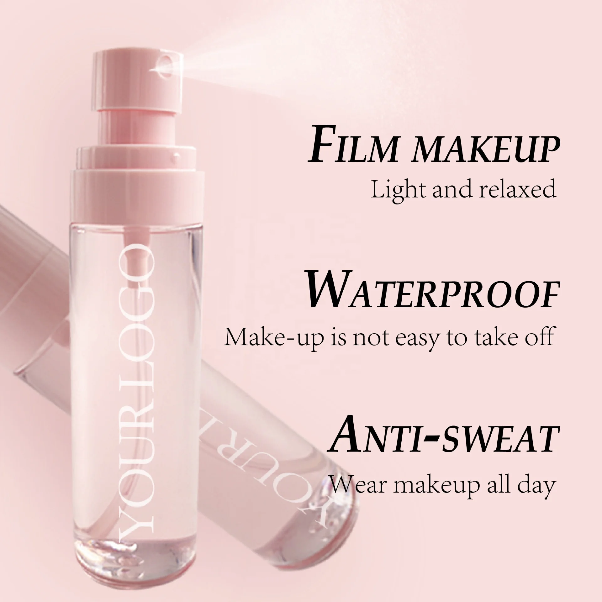 High Quality Private Label Oil Control Lasting Waterproof Moisturizing Spray Matte Vegan Quick Dry Makeup Setting Spray 80ML