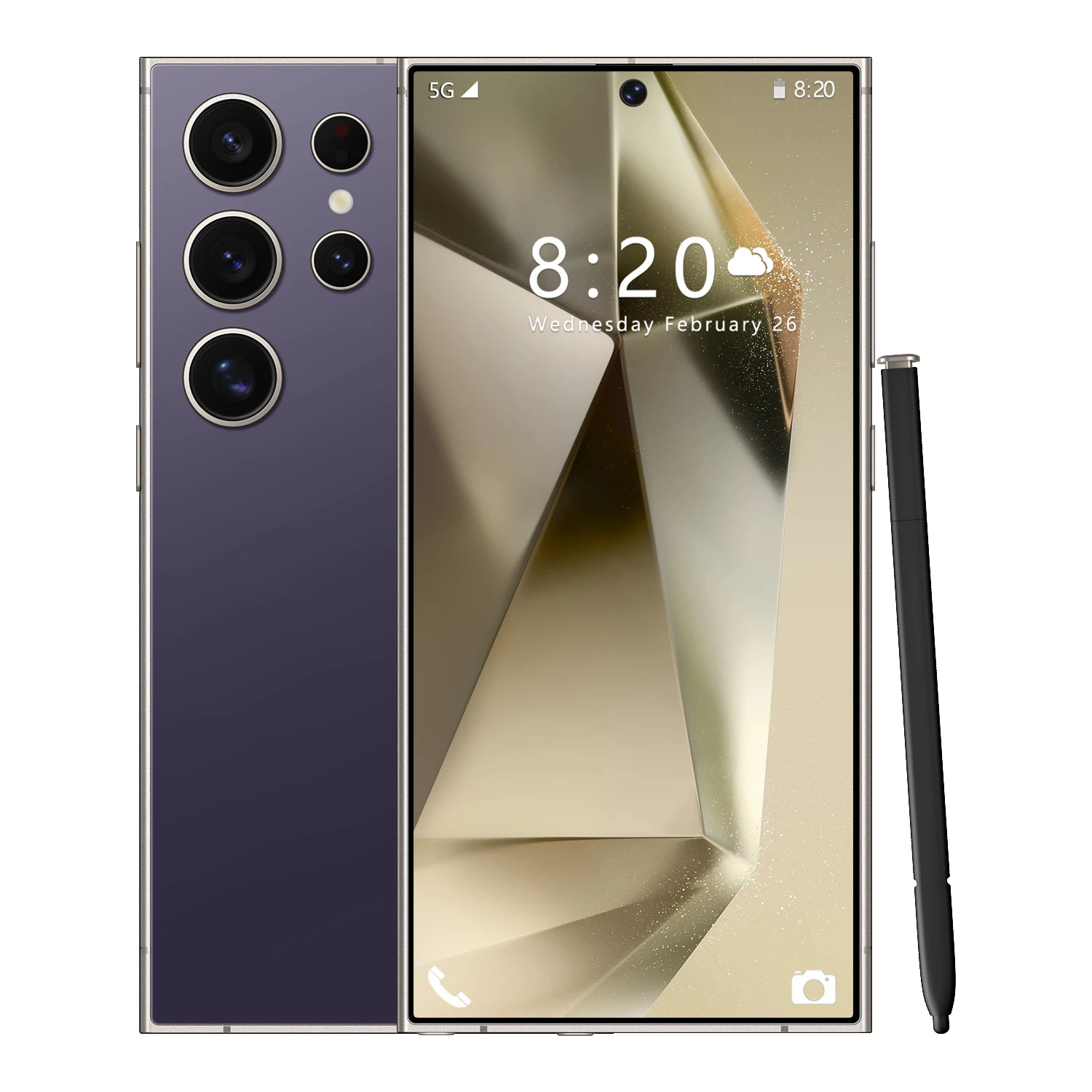 Samsun S24 ULTRA 48MP+100MP Full Display 8GB+256GB Android Cell Phone Face Unlock 65W 5g smartphone Original Selling Mobil Phone