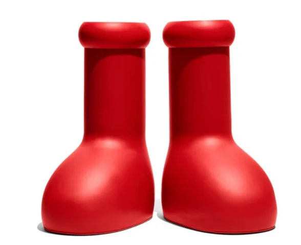 Big Red Boots Kids Size Adult Size EVA Boots Fashion Shoes Rain Boots 2023 New Hot