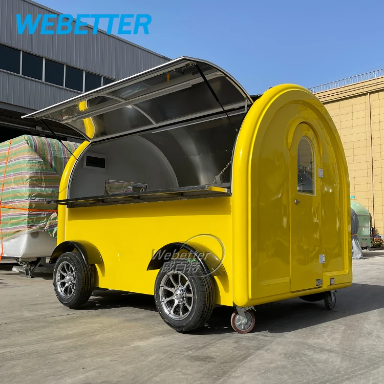 WEBETTER Custom Churros Snack Fast Food Cart Trailer Imbisswagen Remorque Foodtruck Mobile Food Truck Fully Equipped Restaurant