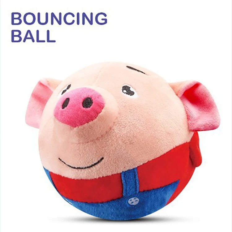 USB Charge Jumping Ball Electric Recording And Singing Plush Toy