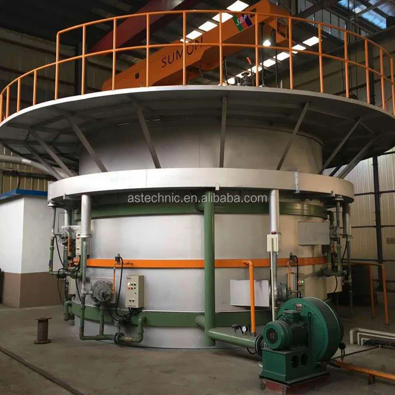 Gold supplier of accessories such as gas solenoid valves and ceramic burners for well type spheroidizing annealing furnaces