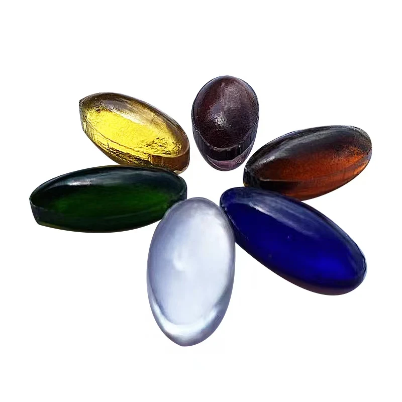 WANDIOR Wholesale 15mm 18mm Round Flat Decorative Stained Glass Beads For Lamp Work