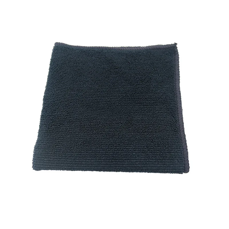 
Оптовая продажа, впитывающий пыль из микрофибры, чистящая ткань для лазерной резки, черное полотенце из микрофибры без краев 