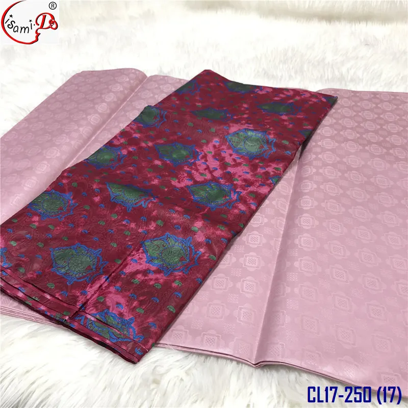 Lisami RTS bazin+5Ykampala per set High Quality bazin riche  embroidery prints China supplier Lace Fabric
