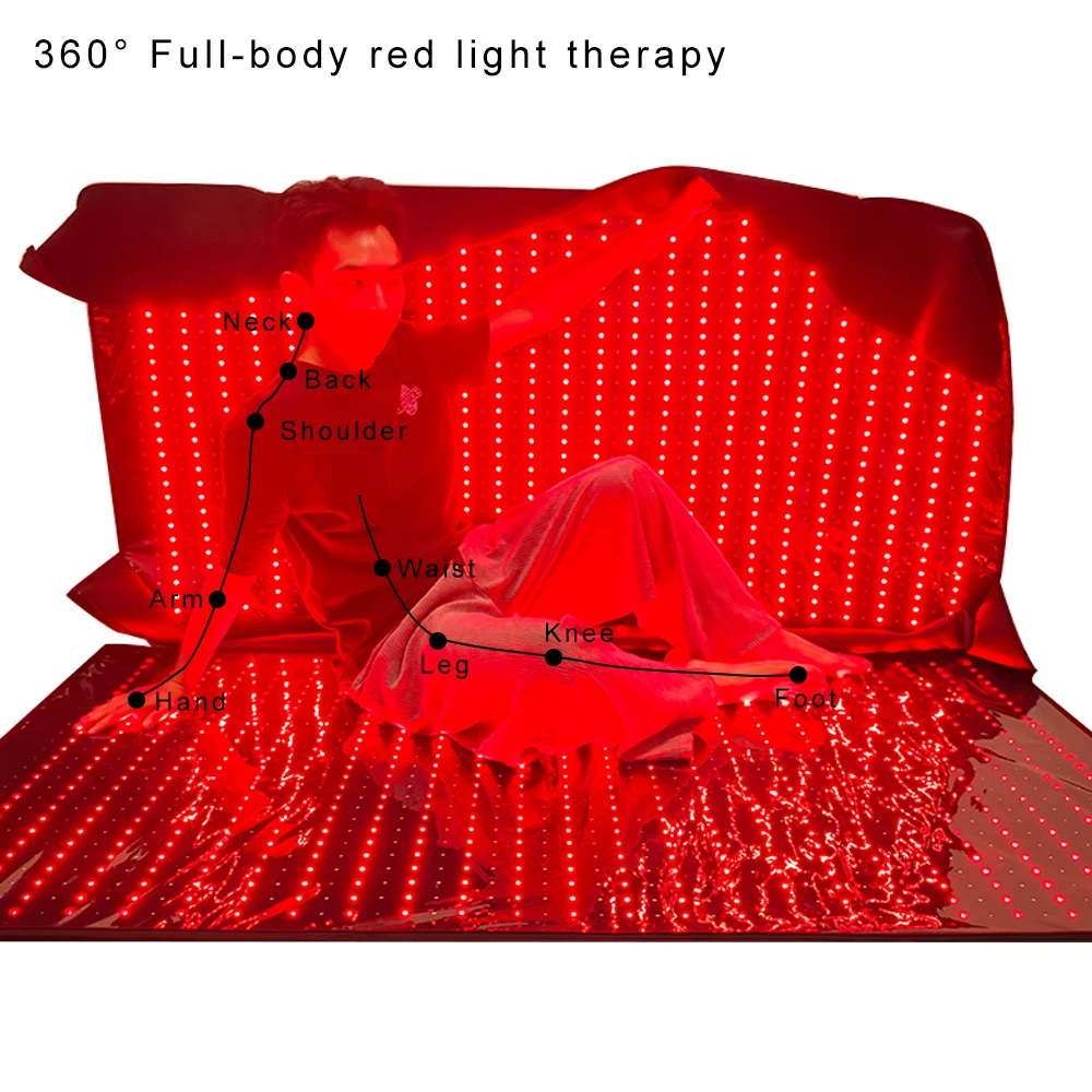 LEDEAST T2000A 2700PCS LED Chips Controller Dimming Multiple Modes Are Available Red Light Therapy Sleeping Bag