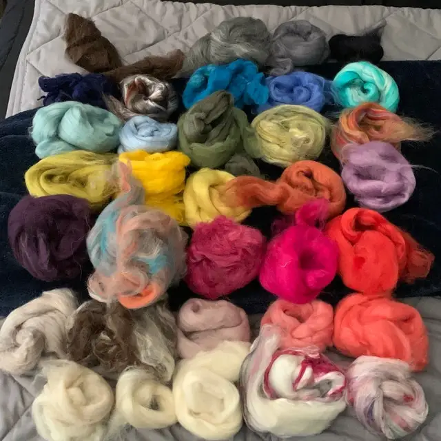 giant blanket yarn high quality fluffy soft merino wool tops super chunky yarn
