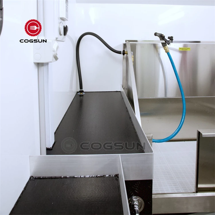 Outdoor Mobile Dog Spa Trailer Fully Equipped Dog Grooming Trailer For Sale