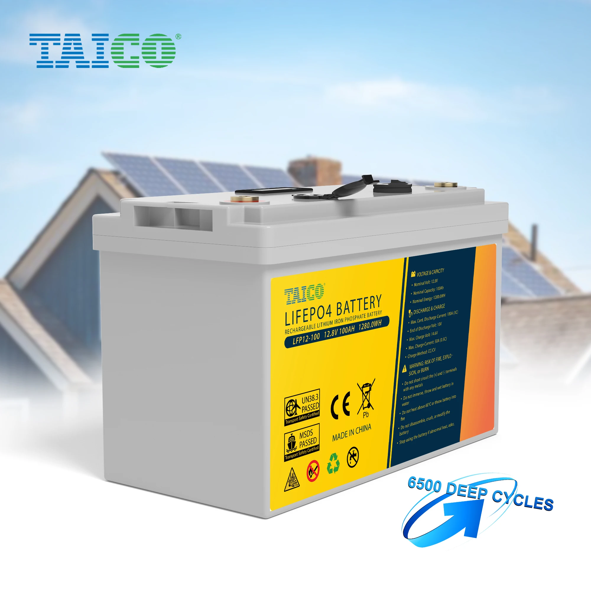 Lithium Ion Battery Lead-Acid Gel Battery Yabo Custom RV/ Camping Long Life Cycle 170Ah 150Ah 100Ah 12V 24V LiFePO4