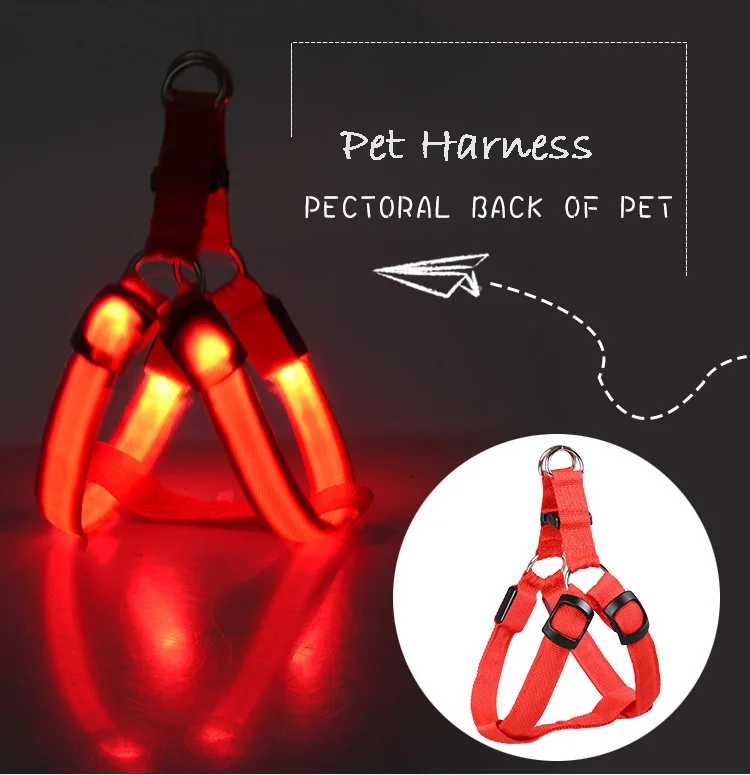 Custom Wholesale No Pull Pet Safe Easy Walk Light Small Neoprene Led Dog Harness