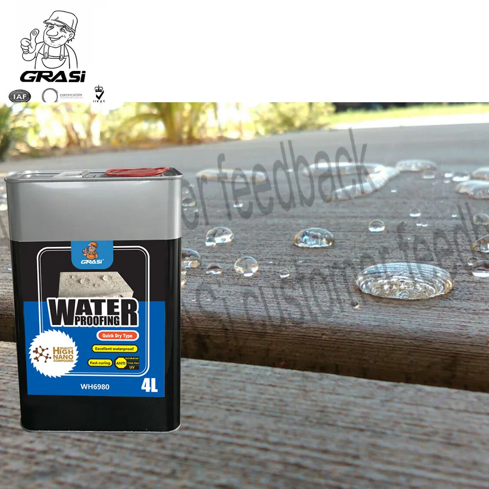 Lavatory Hydrophobic Cement Products Waterproof Balcony Cement Brick Nano Dry Time Fast Silicone Sealant Impregnant Coating