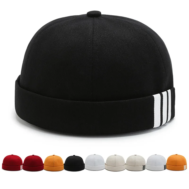 Beanies Skullcap, летние шляпы без полей, унисекс, Круглые, хлопковые, Docker, Sailor Hat