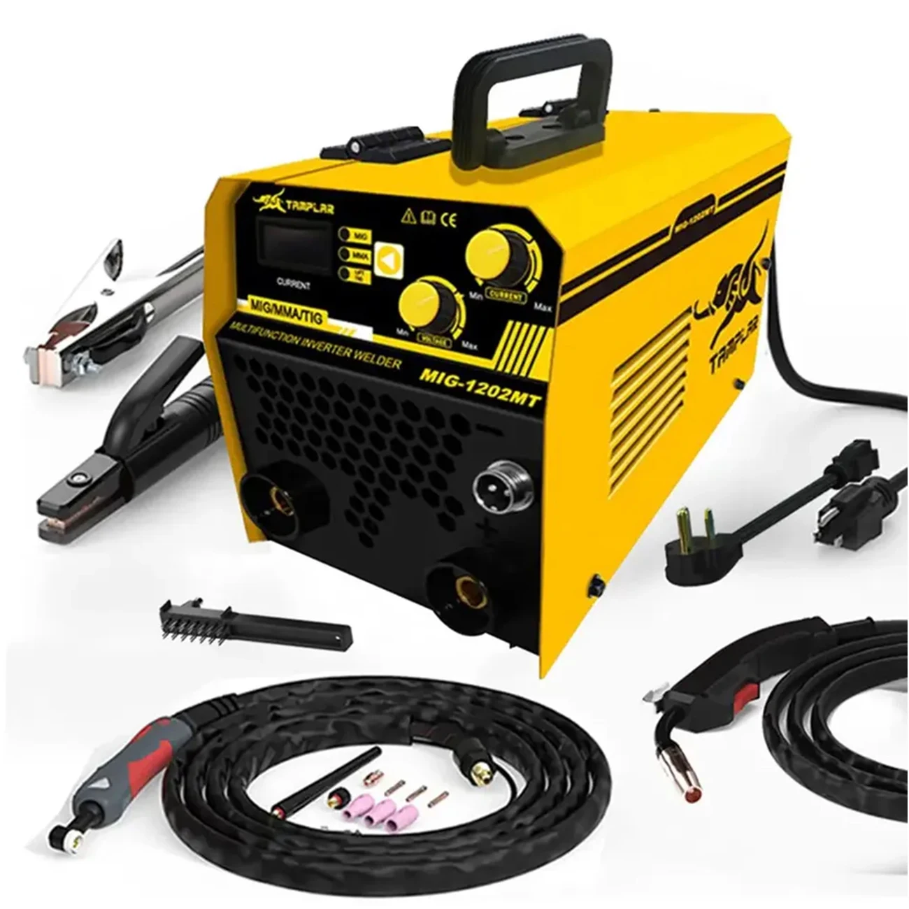 New Mig Welder 120A Gasless Welder Mig Mma Tig Ac Inverter 3 In 1 Mig Welder