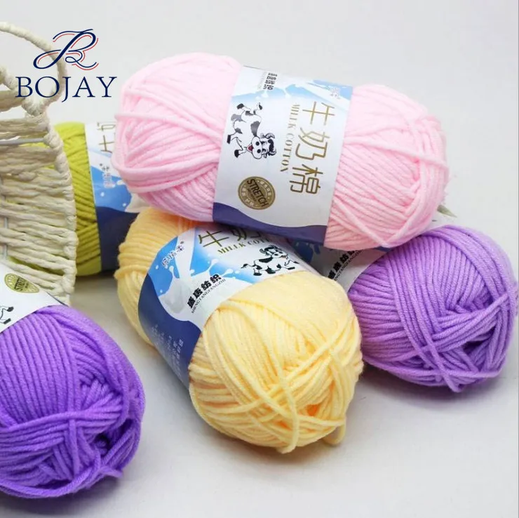 5 Plys Super Soft Hand Knitting Ball Yarn Crochet Cotton with Wholesale Cheap Price Baby Milk