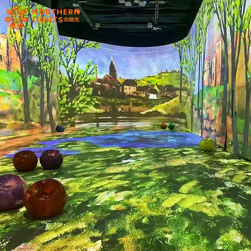 Enhance Museum Displays and Events with Immersive Experiences 360-degree Immersive cave Projection Interactive digital projector