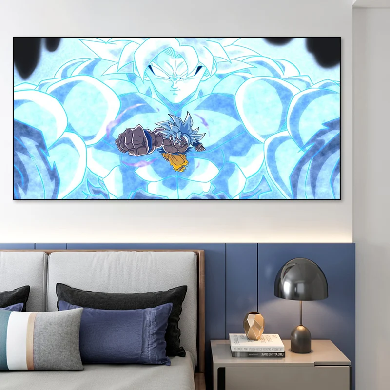 Dragon Ball Cartoon Figure Art Print Painting Wall Canvas Hanging Wall Art Pictures Home Decoration