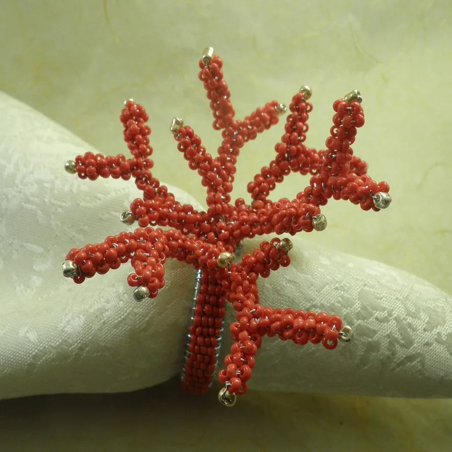 coral napkin ring in many colors for wedding cheap decoration napkin holder,