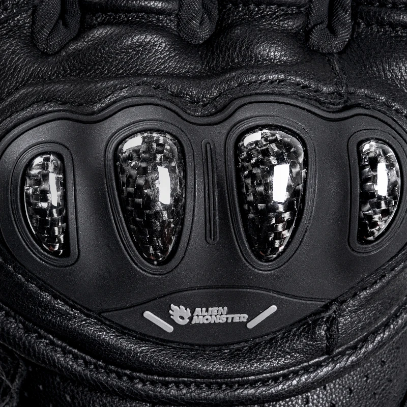 Alien Monster Hand Gloves Bike TPR Motorcycle Motor Gloves Motorcycle Full Finger Leather Motorbike Driver Glove